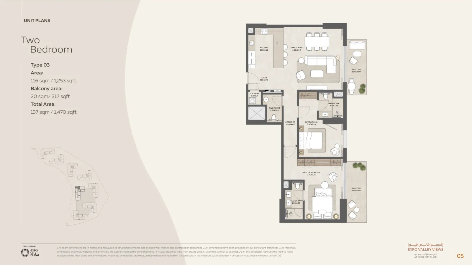 Floor plan for Type 03