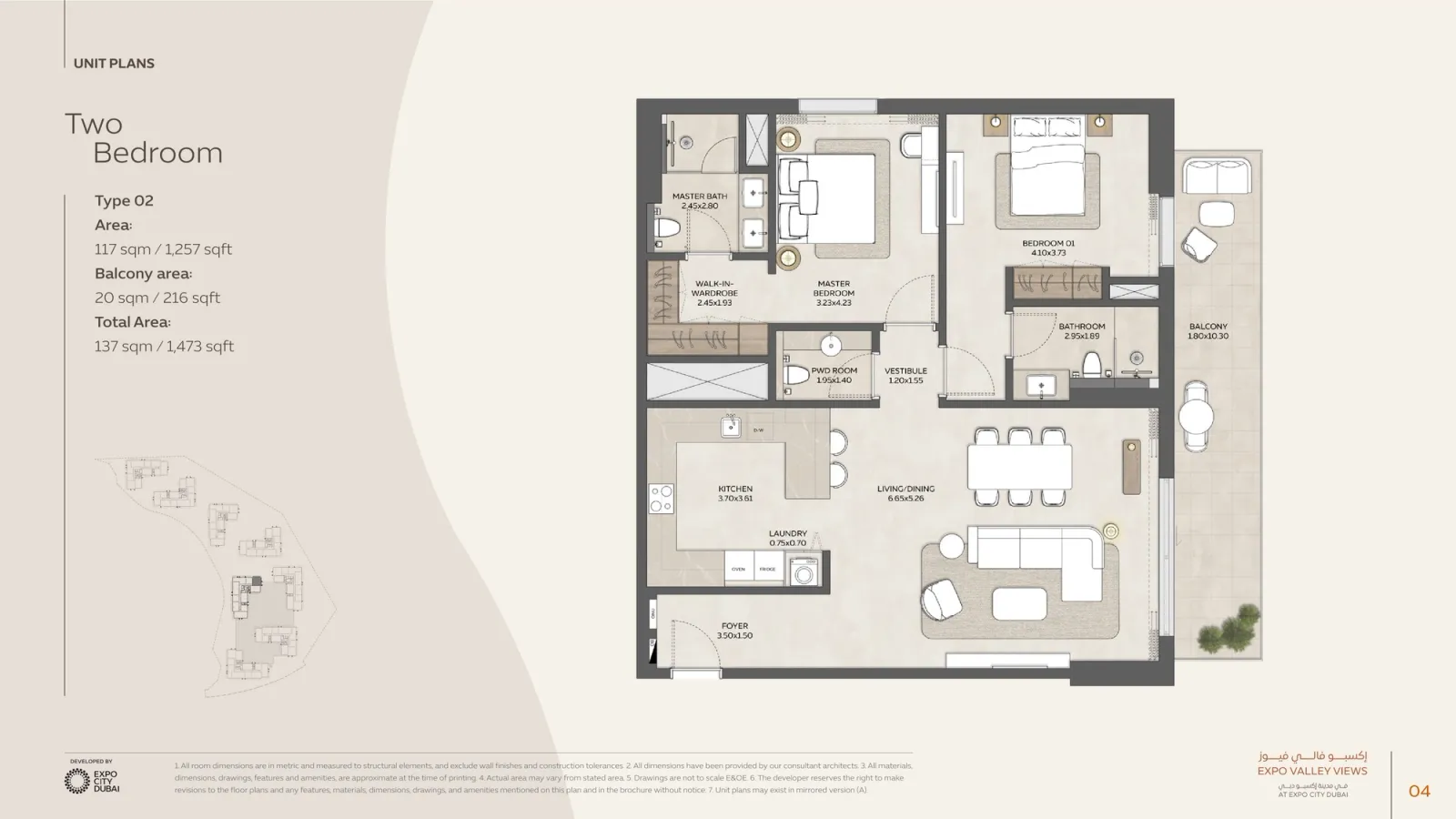 Floor plan for Type 02