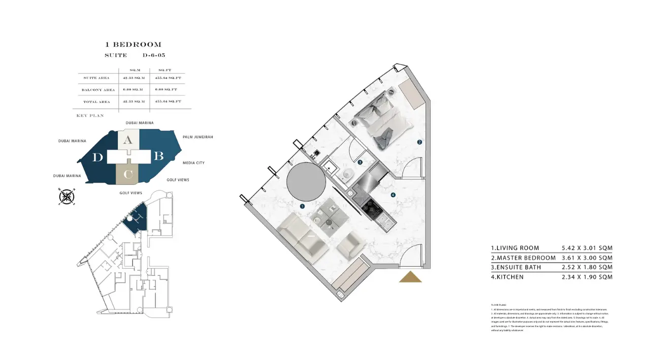 Floor plan for Type D605