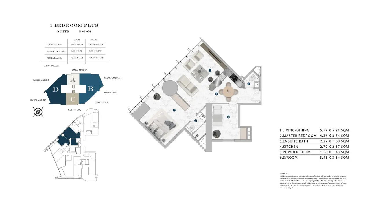 Floor plan for Type D604