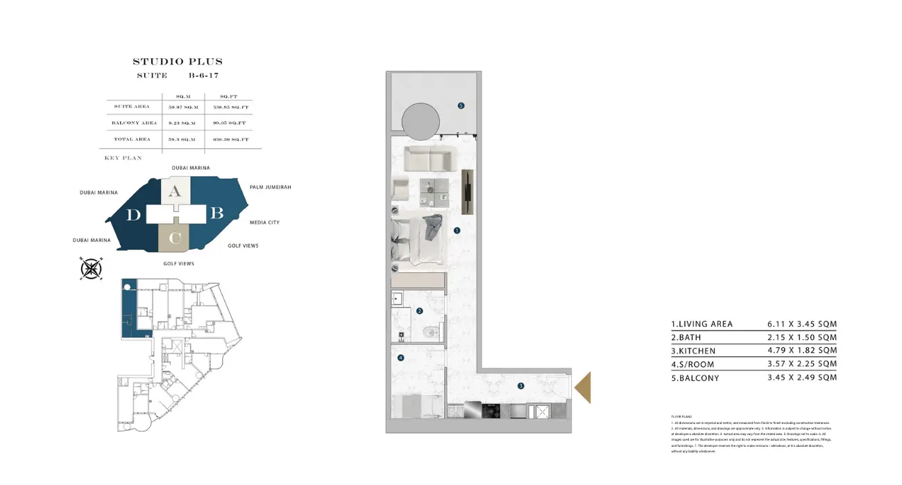 Floor plan for Type B617
