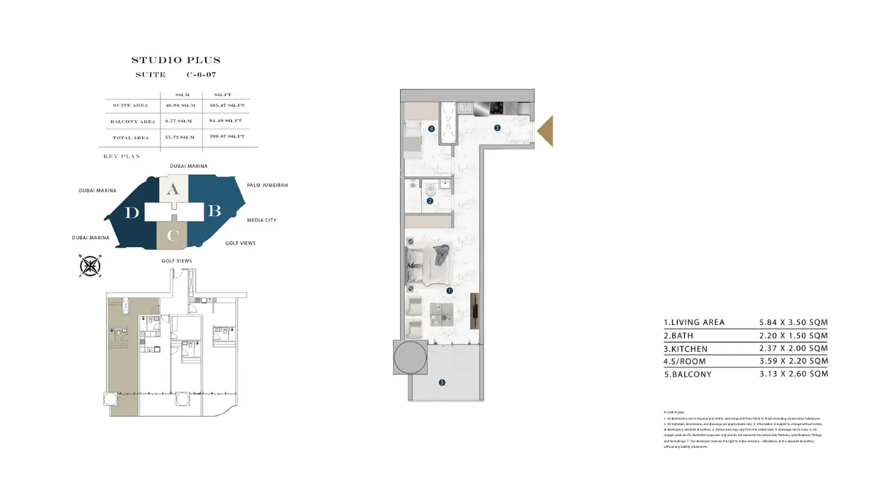 Floor plan for Type C607