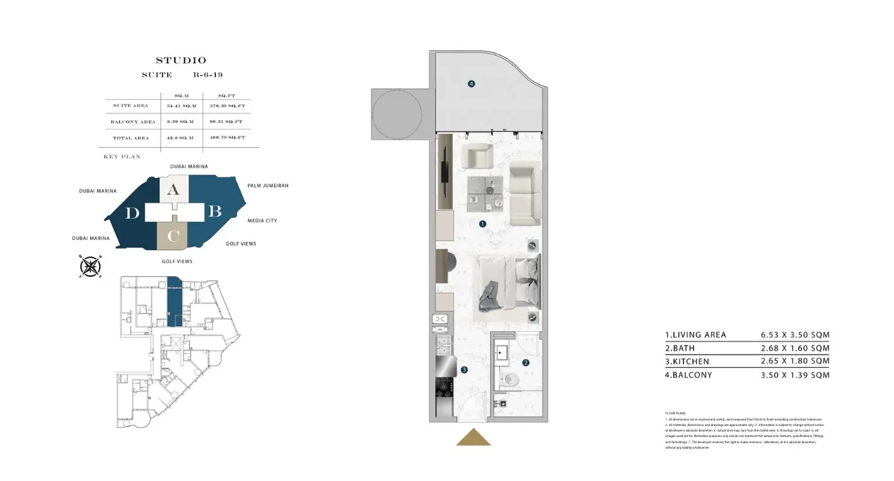 Floor plan for Type B619