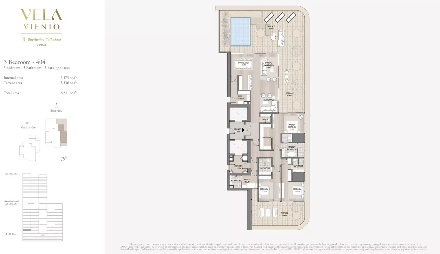 Floor plan for Type 404