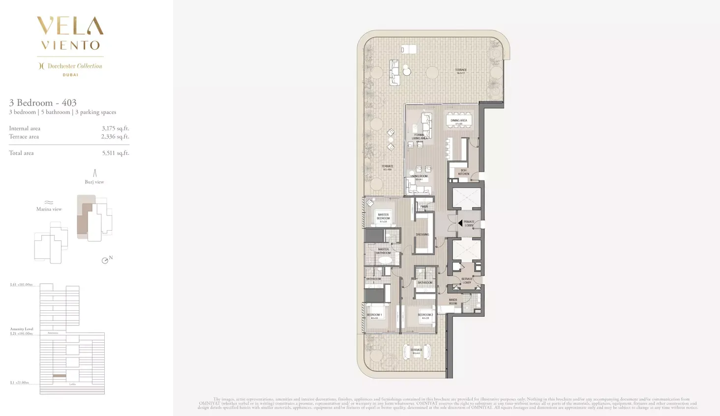 Floor plan for Type 403