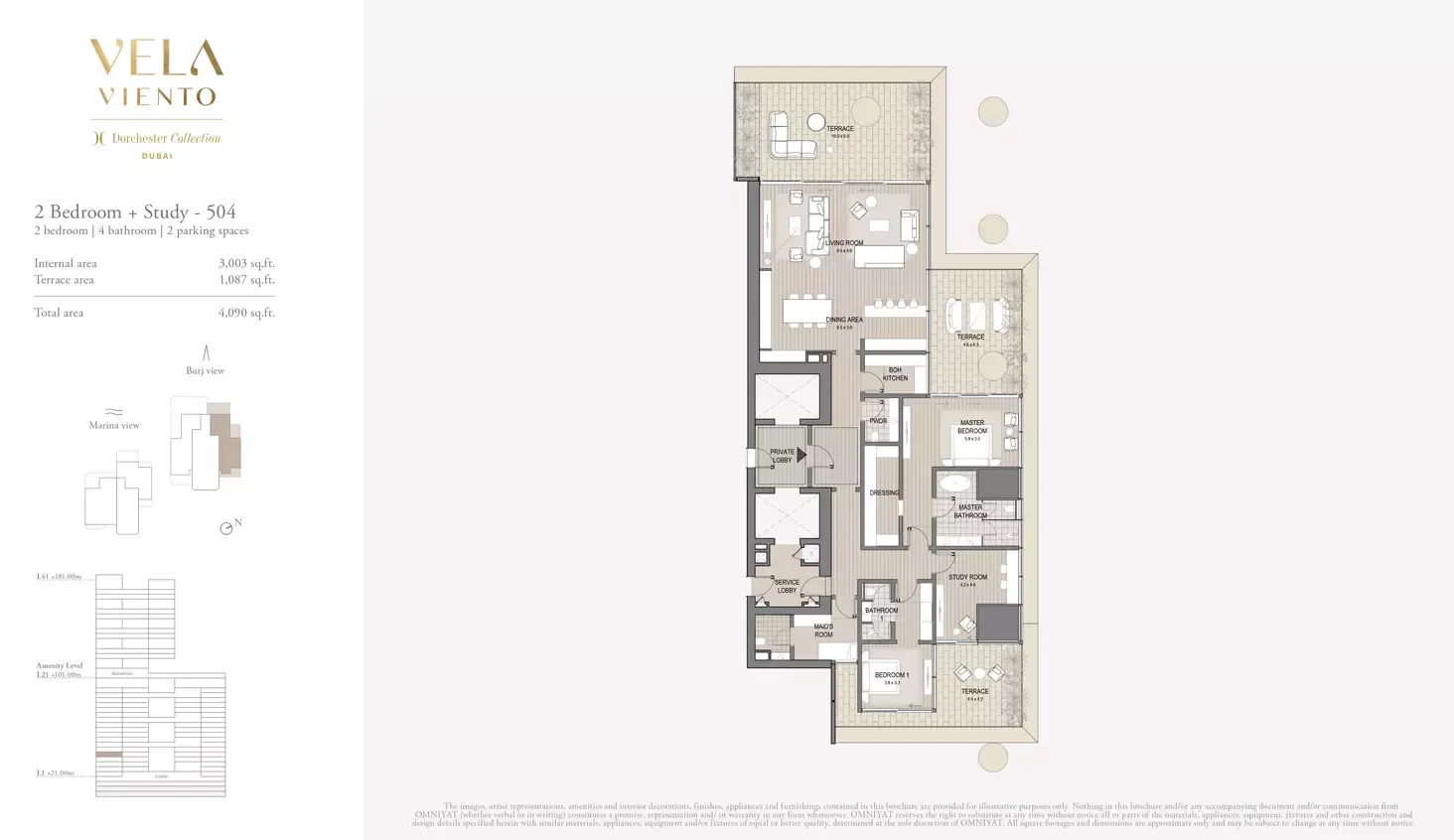 Floor plan for Type 504