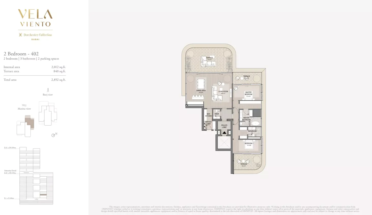 Floor plan for Type 402