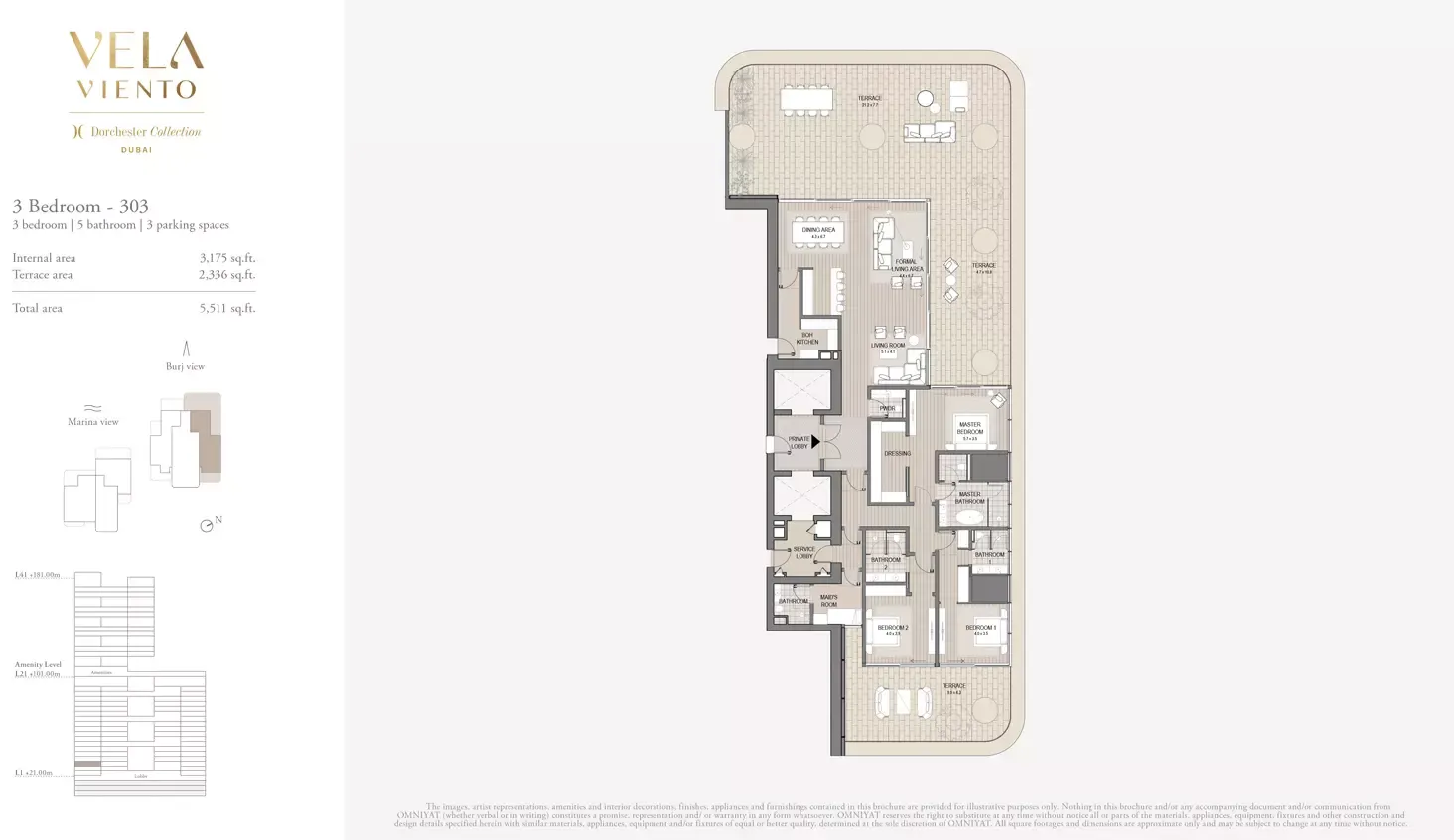 Floor plan for Type 303
