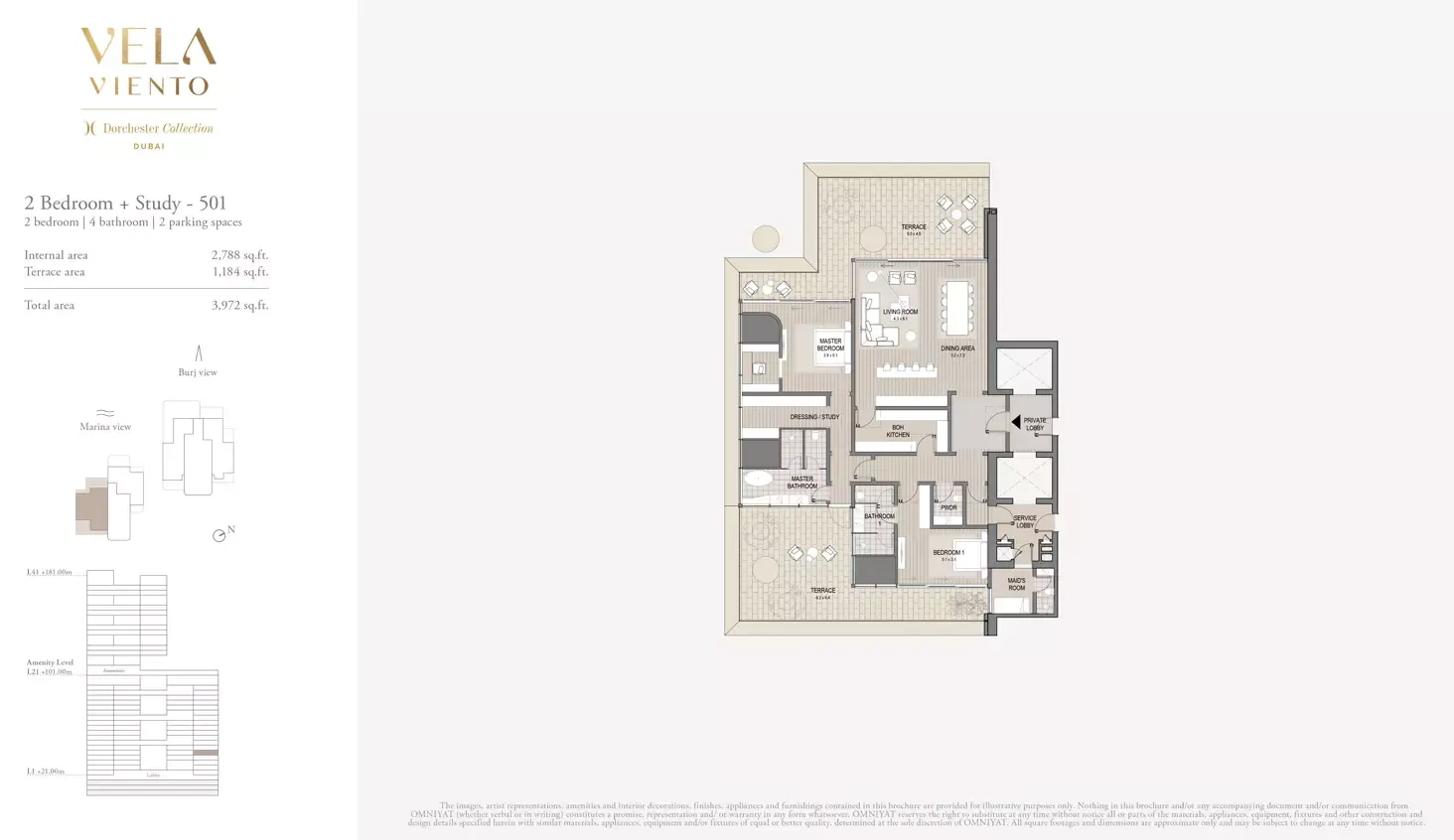 Floor plan for Type 501