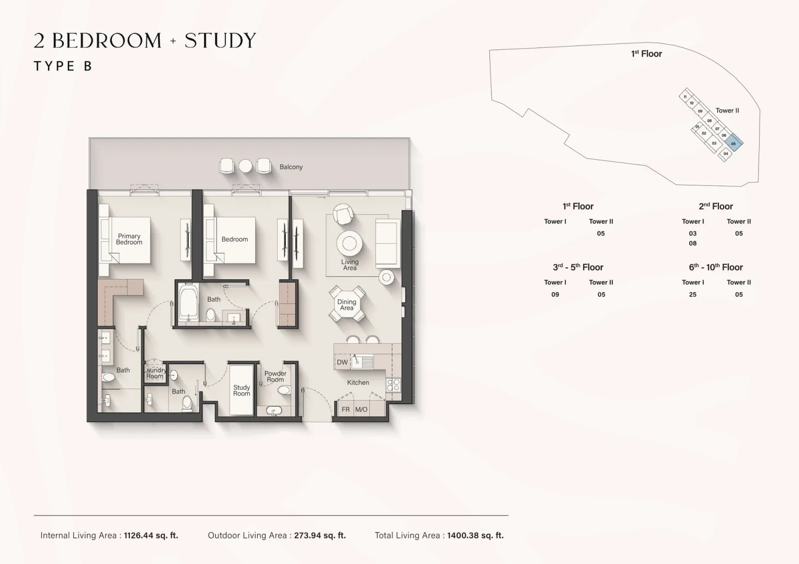 Floor plan for Type BS