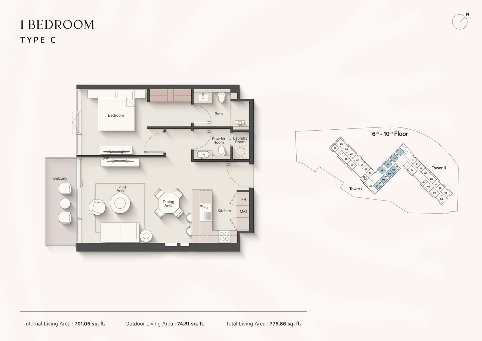 Floor plan for Type C