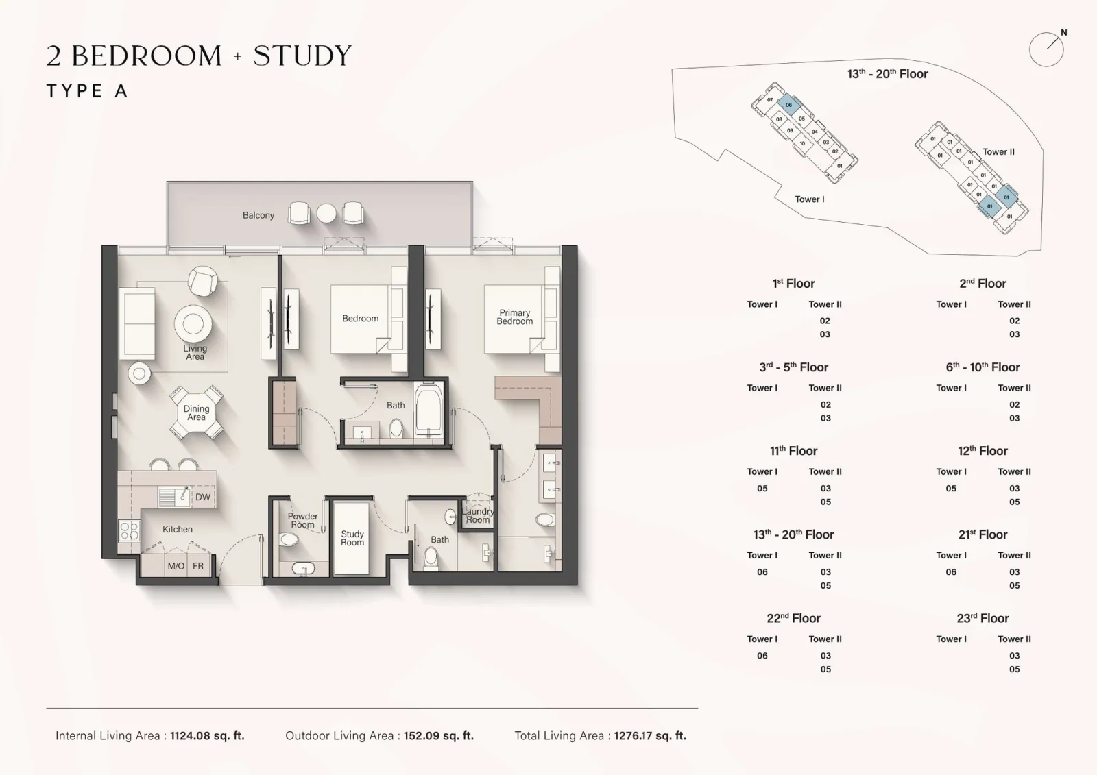Floor plan for Type AS