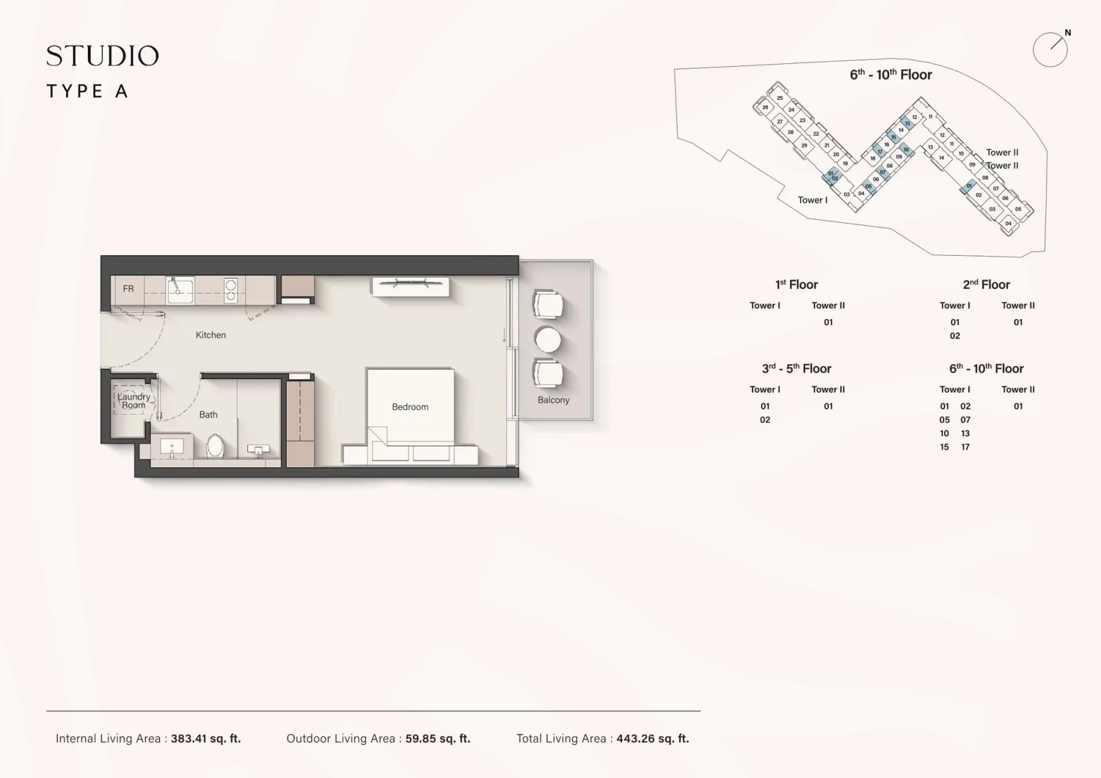 Floor plan for Type A