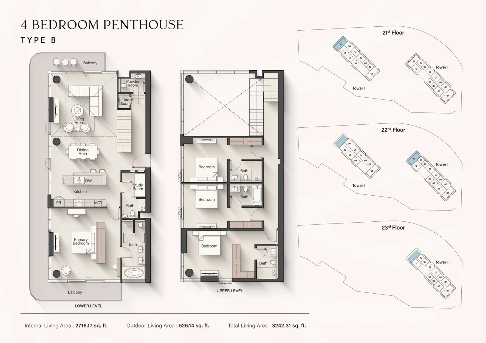 Floor plan for Type B