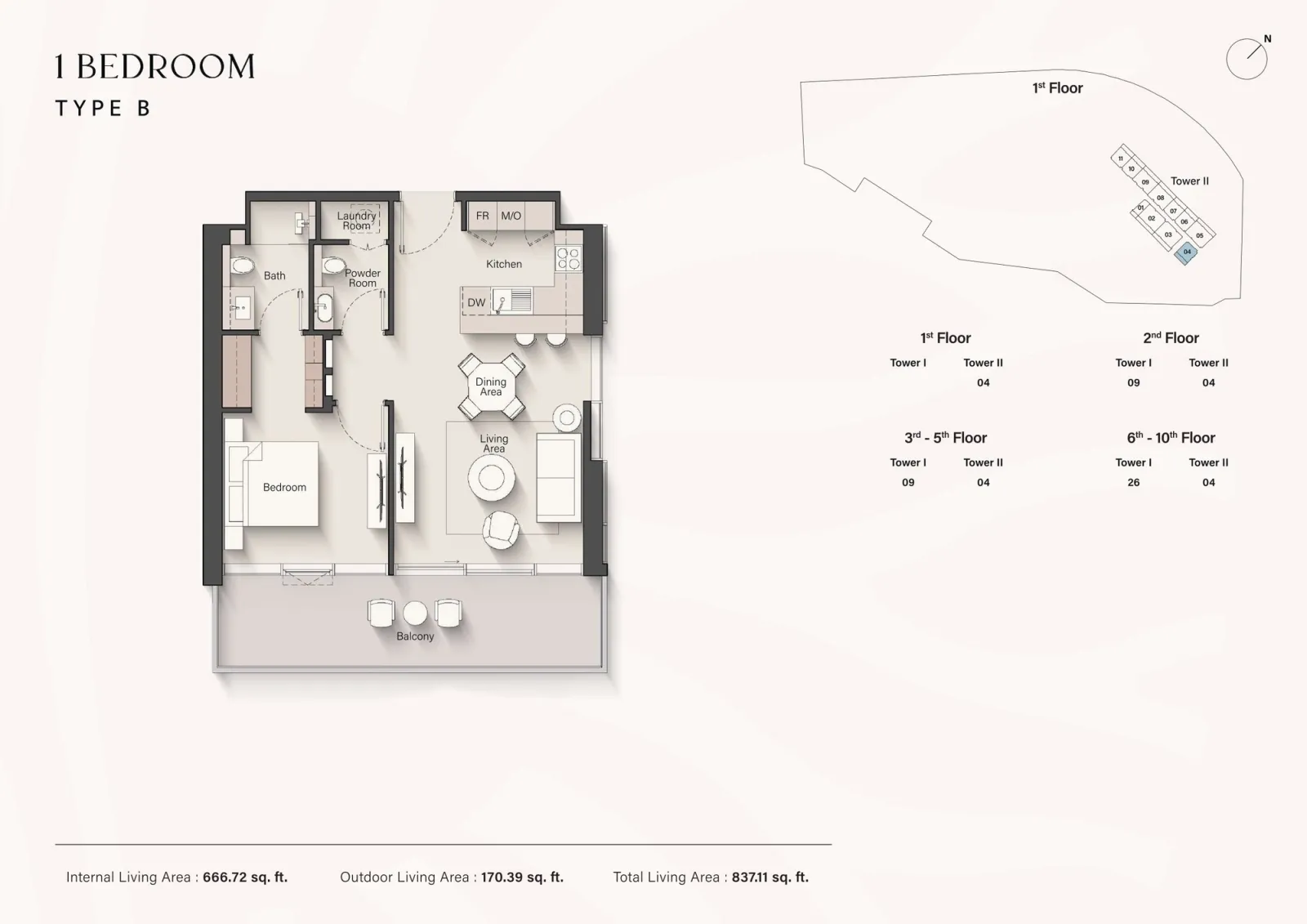 Floor plan for Type B