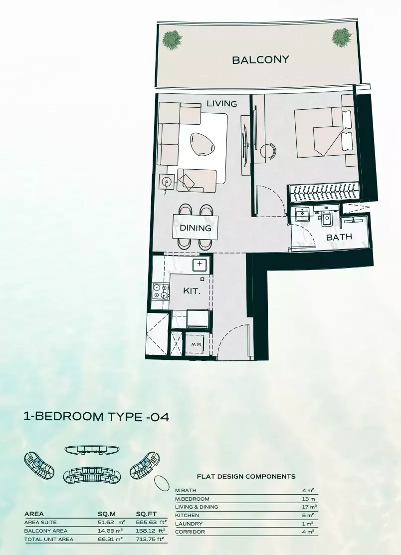 Floor plan for Type 04