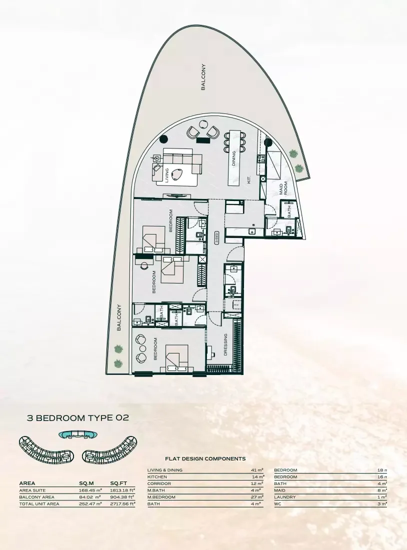 Floor plan for Type 02