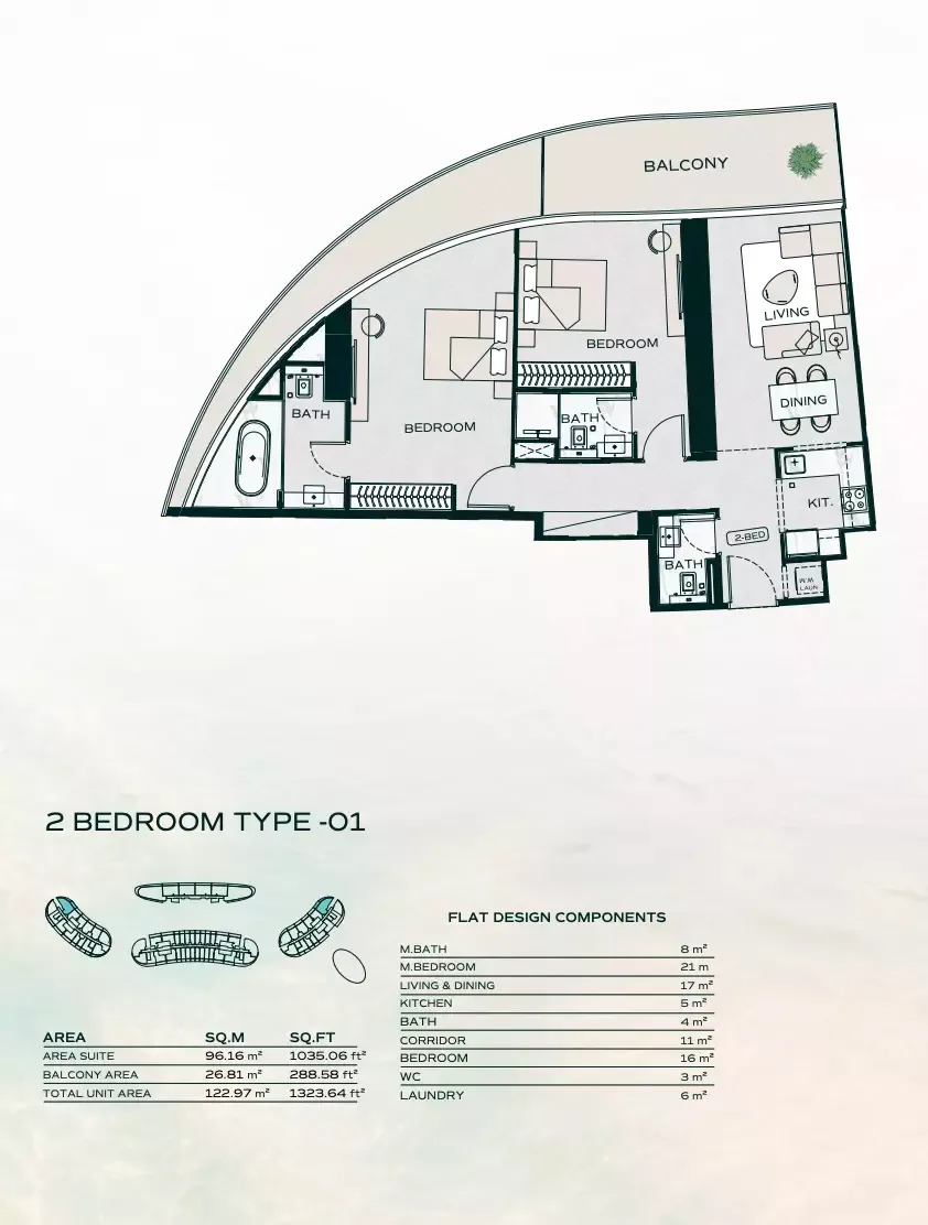 Floor plan for Type 01
