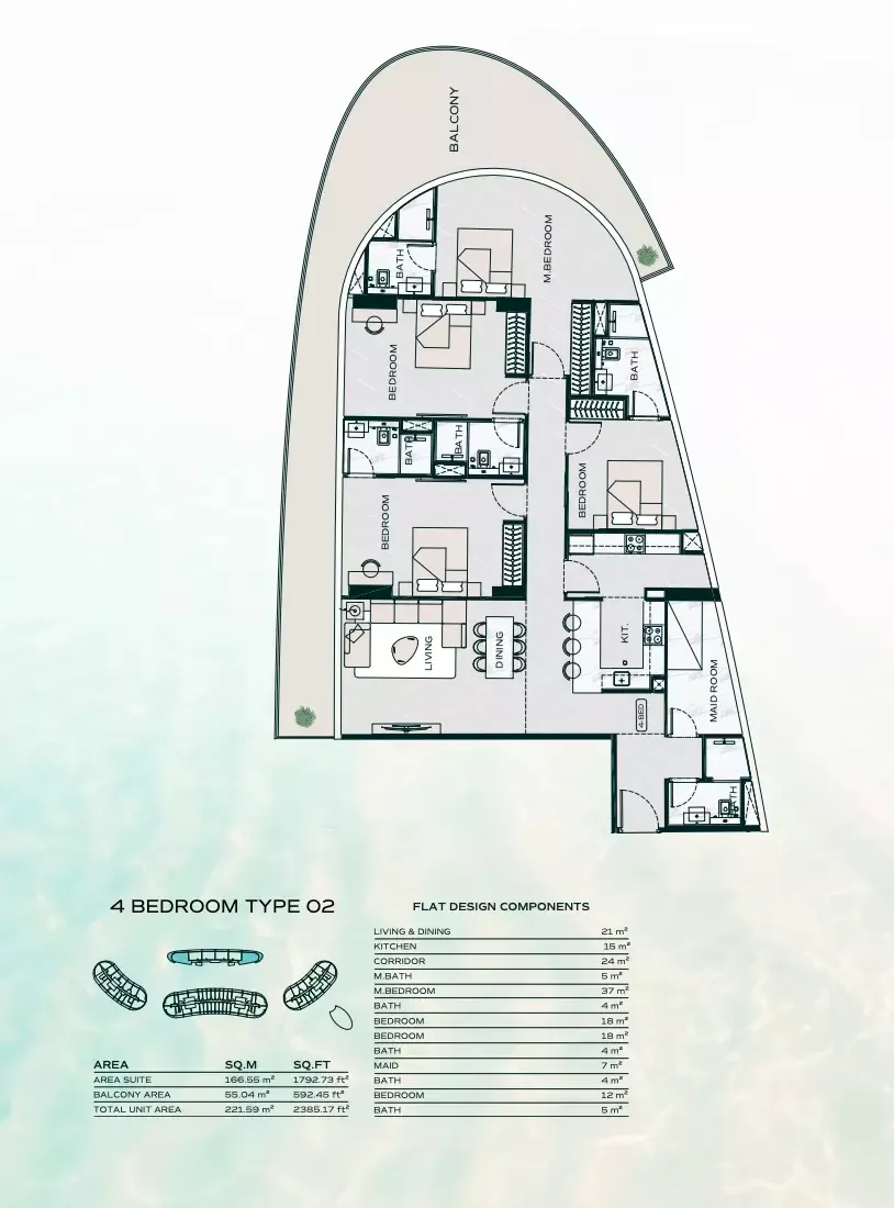 Floor plan for Type 02