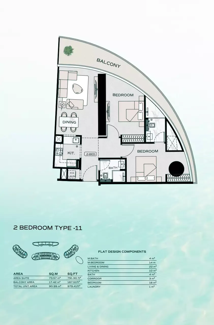 Floor plan for Type 11