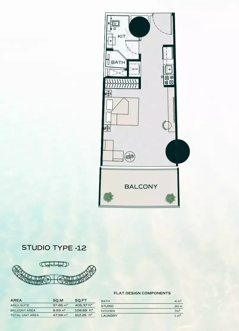Floor plan for Type 12