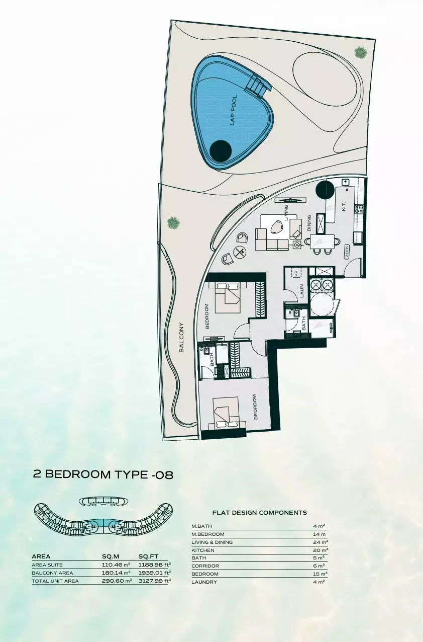 Floor plan for Type 08