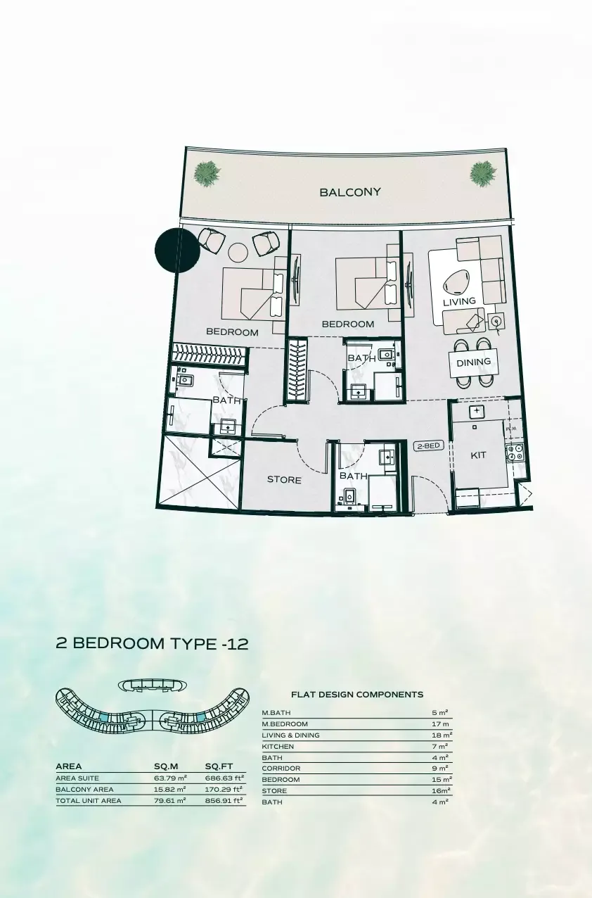Floor plan for Type 12