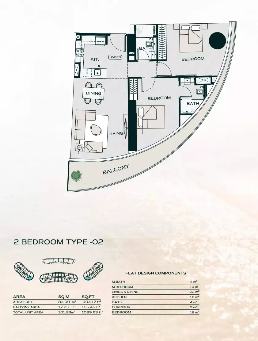 Floor plan for Type 02