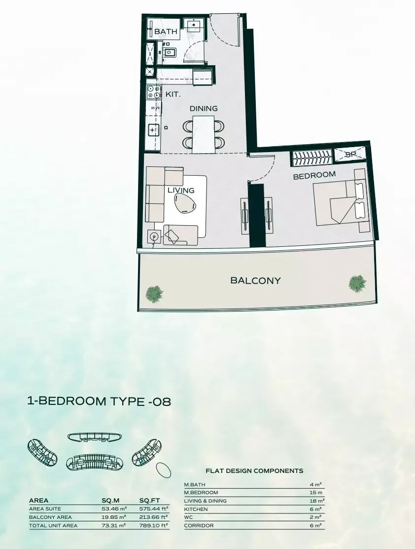 Floor plan for Type 08