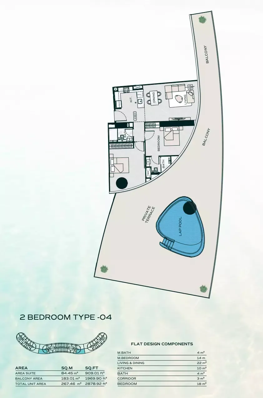 Floor plan for Type 04