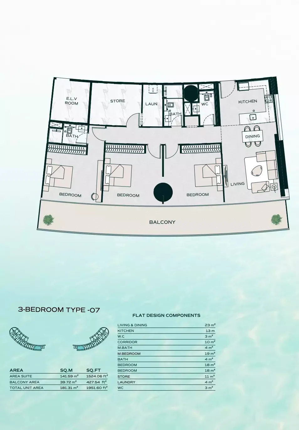 Floor plan for Type 07