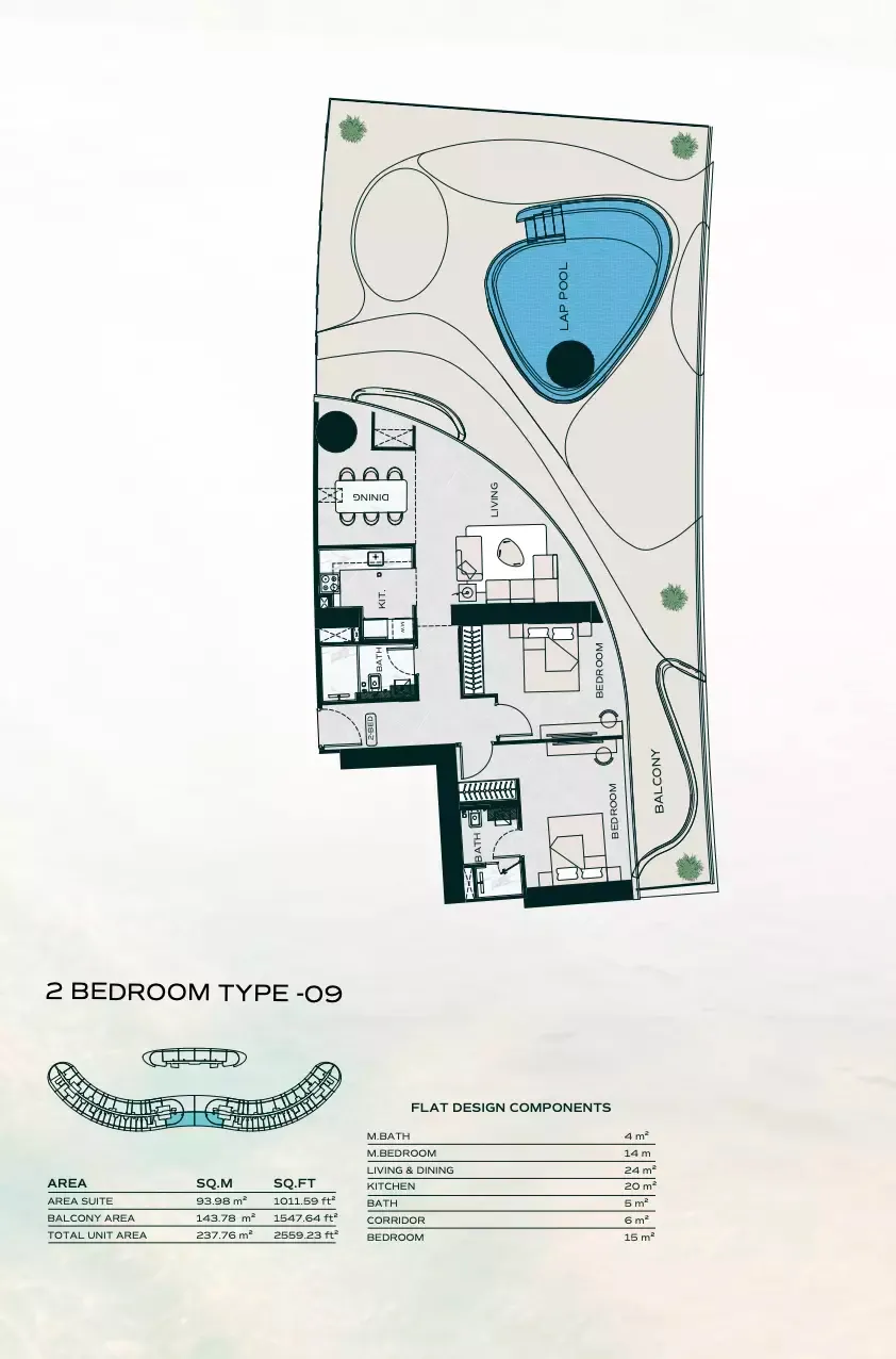 Floor plan for Type 09