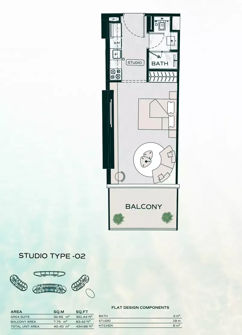 Floor plan for Type 02