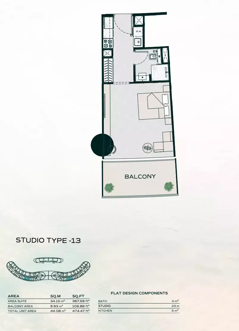 Floor plan for Type 13