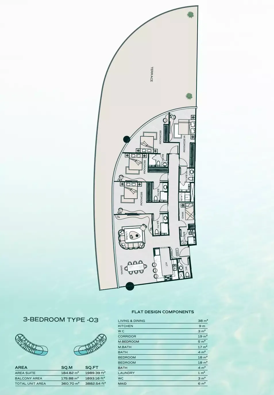 Floor plan for Type 03