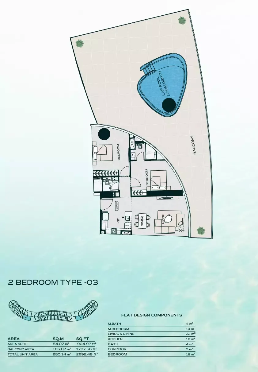 Floor plan for Type 03