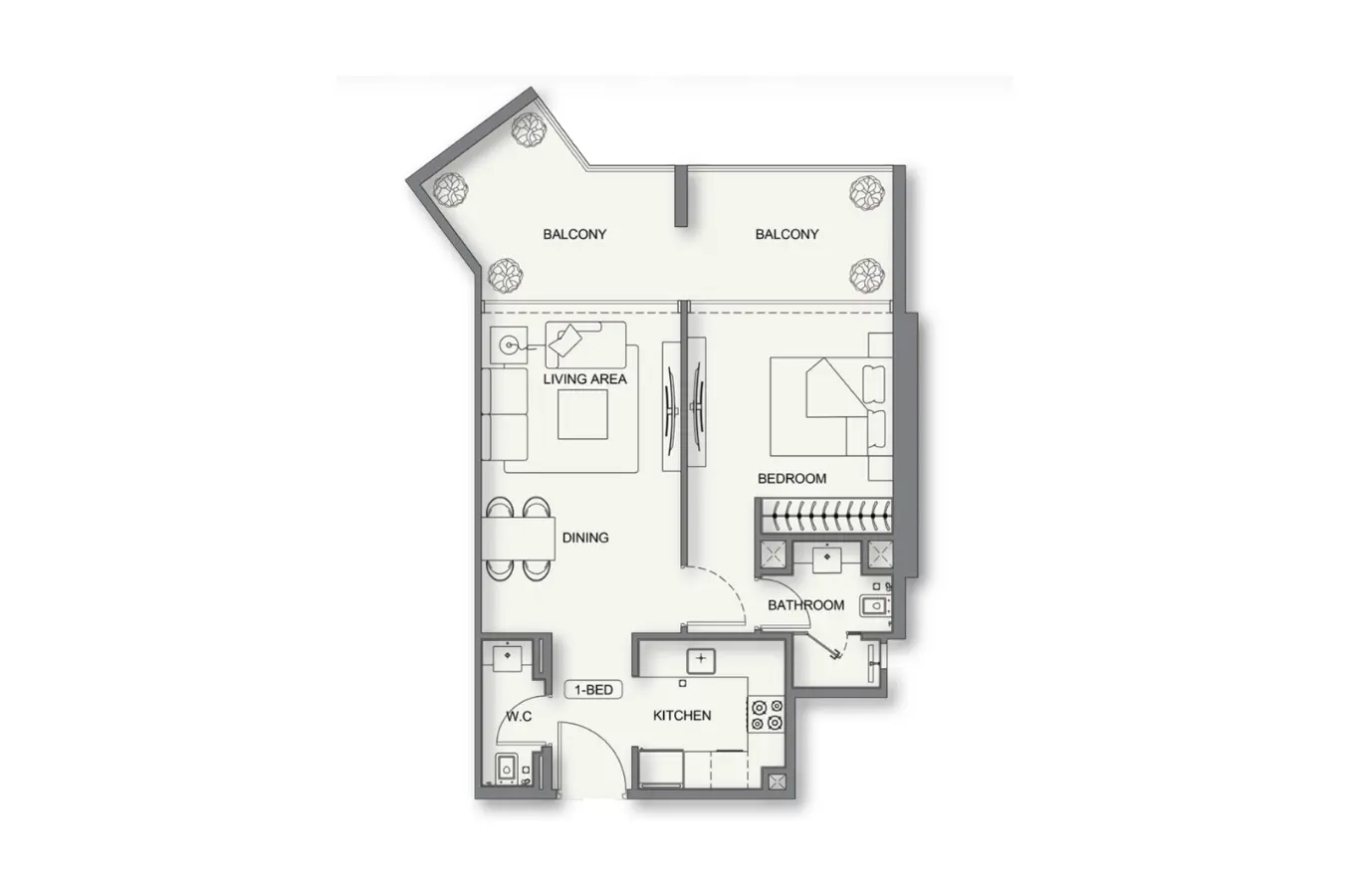Floor plan for Type 1