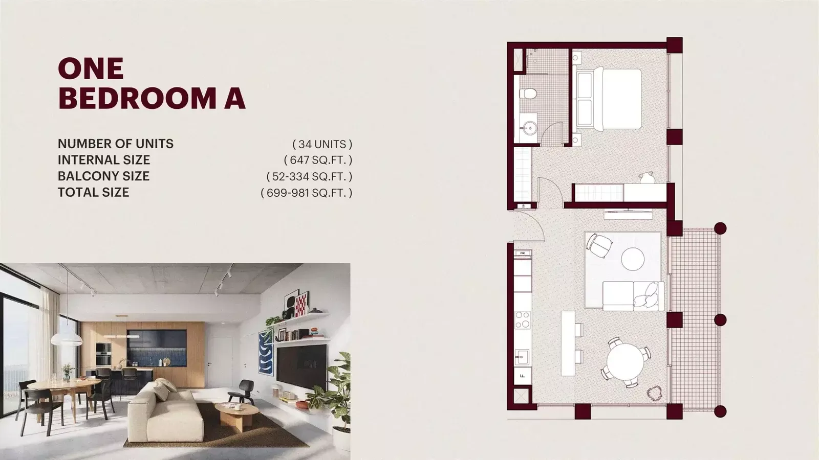 Floor plan for Type A
