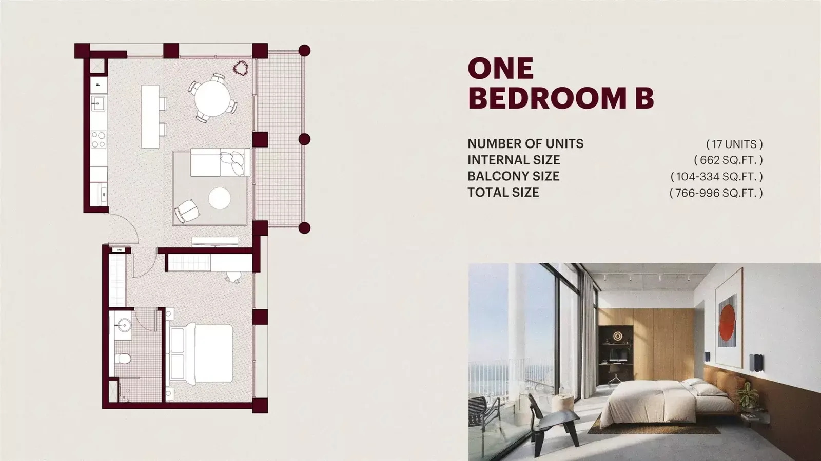 Floor plan for Type B