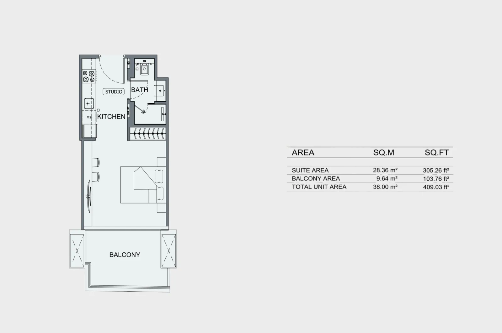 Floor plan for Type 01