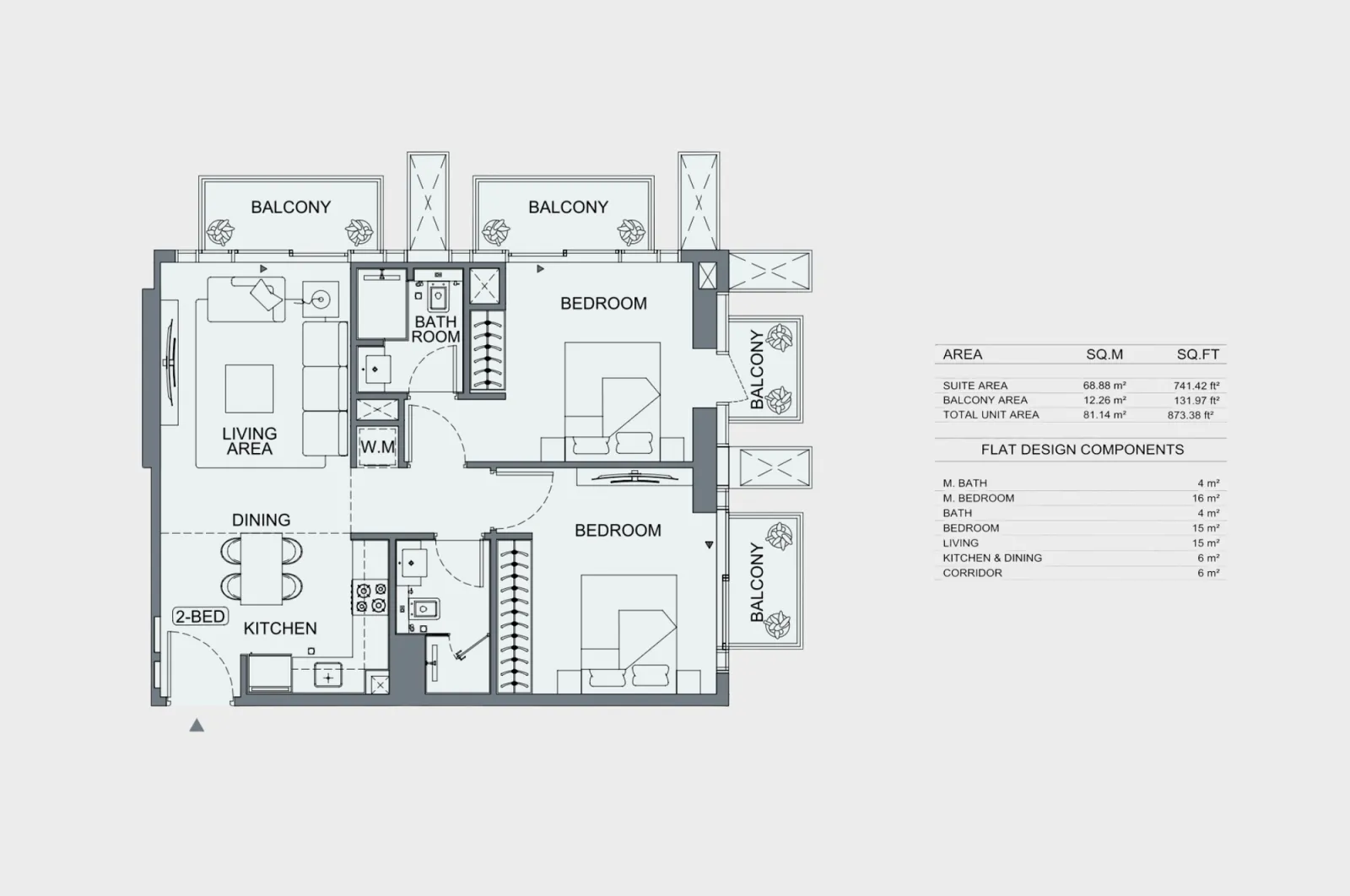 Floor plan for Type 03