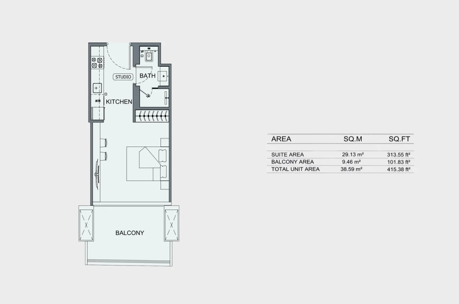 Floor plan for Type 02