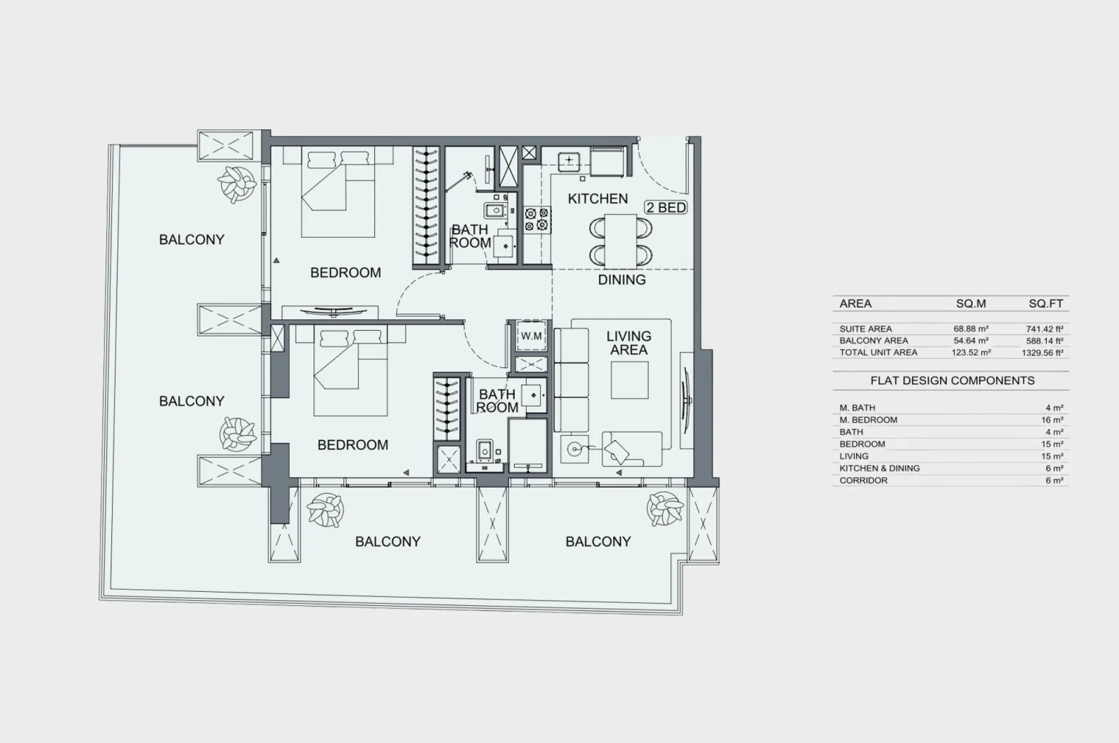 Floor plan for Type 2
