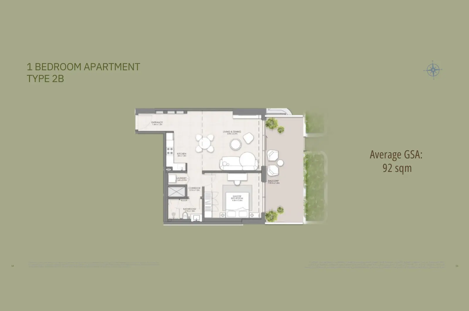 Floor plan for Type 2B