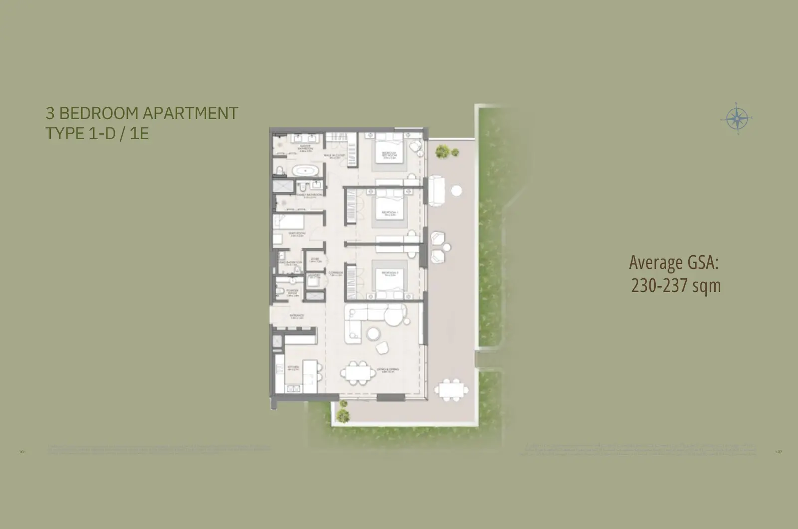 Floor plan for Type 1D