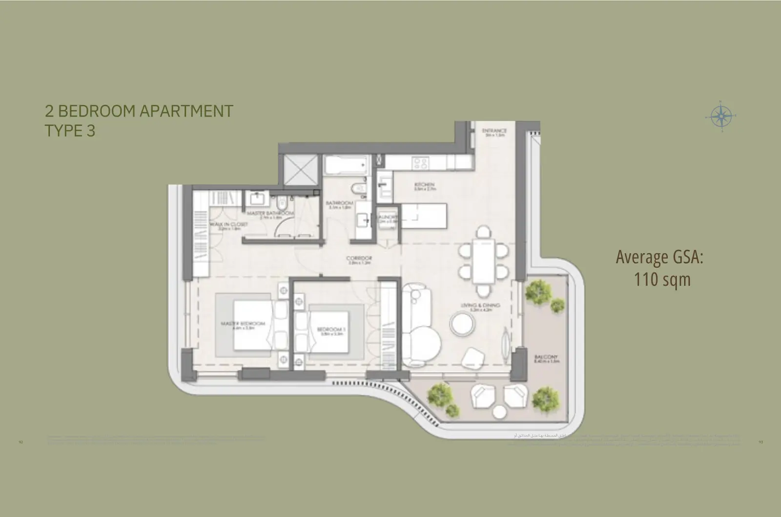 Floor plan for Type 3