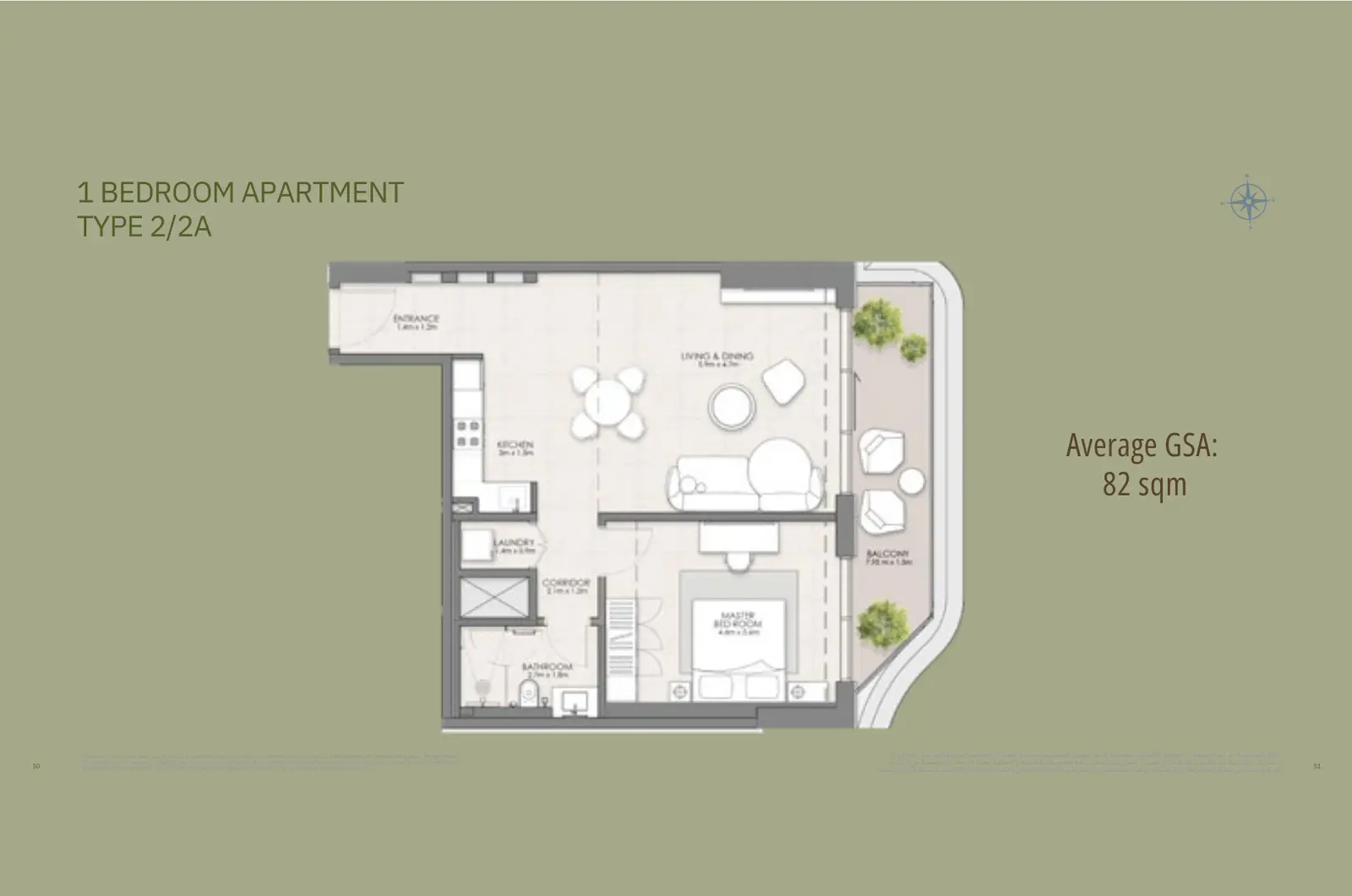 Floor plan for Type 2A