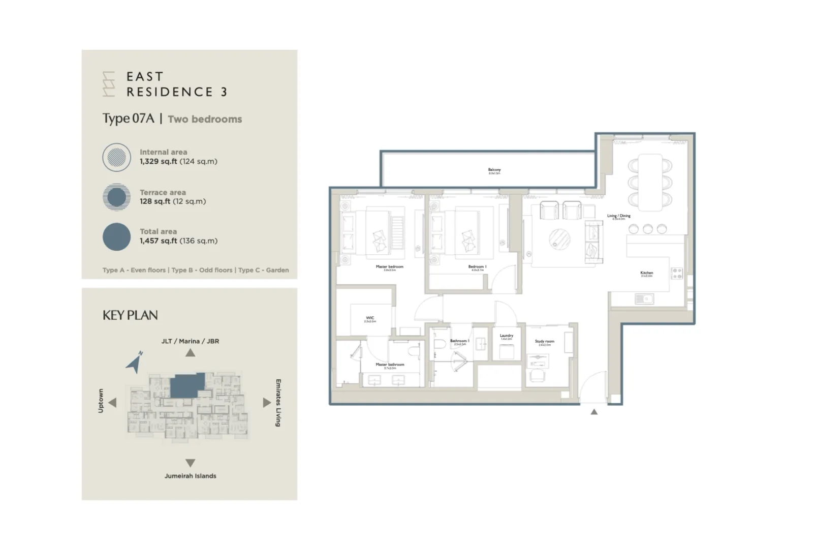 Floor plan for Type 07A