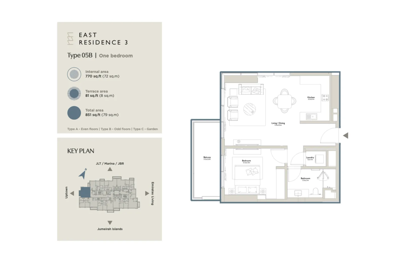 Floor plan for Type 05B