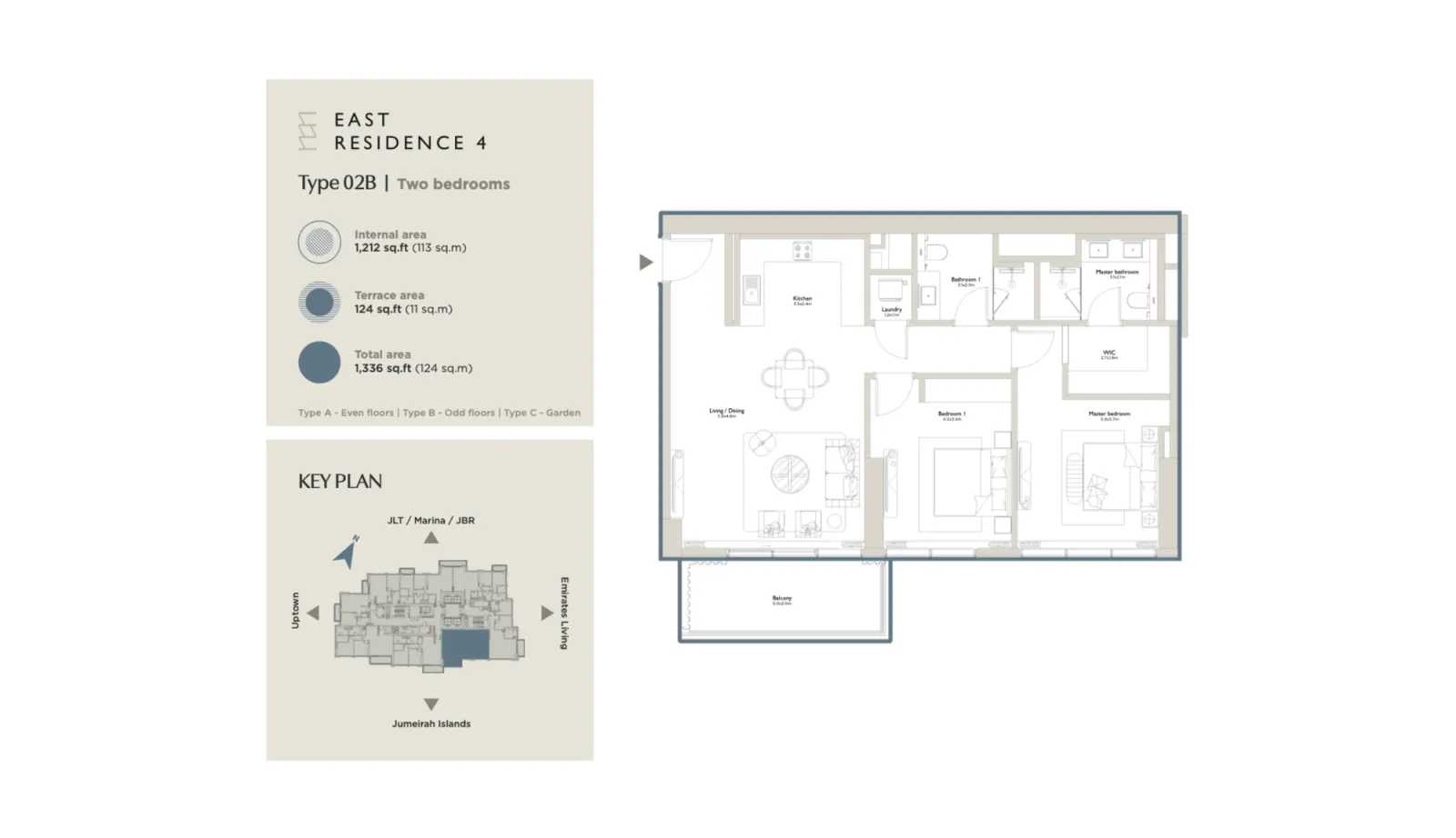 Floor plan for Type 02B